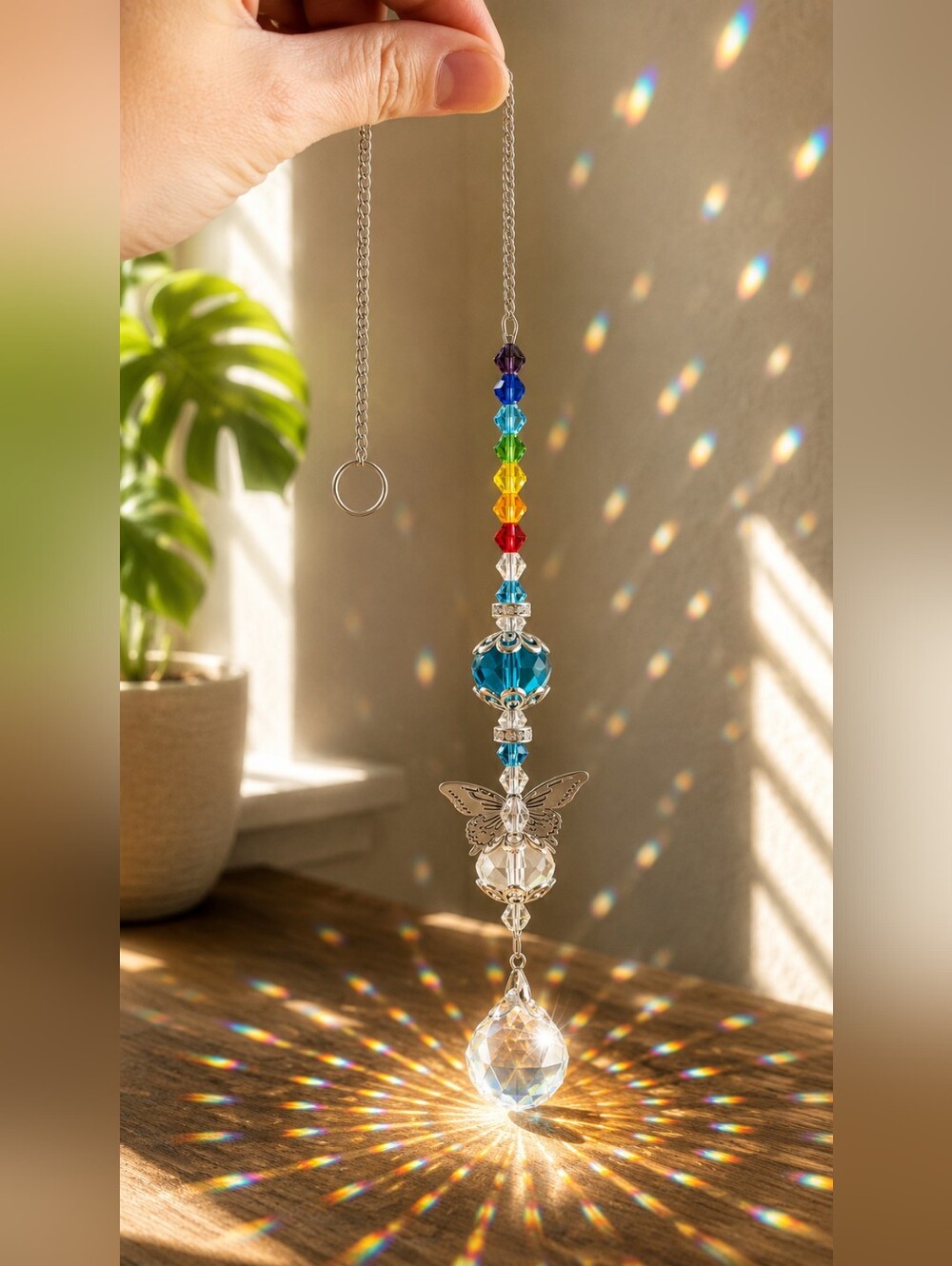 ✨ Butterfly Chakra Suncatcher ✨